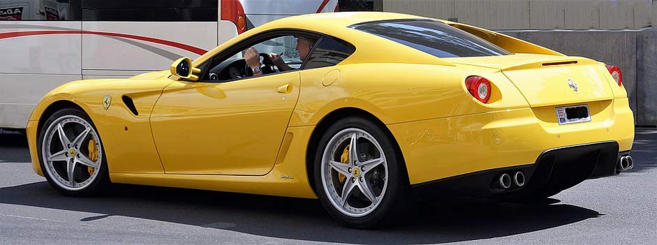 Monaco Luxury Yellow Ferrari