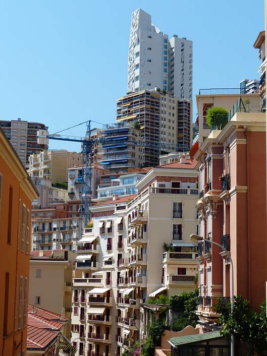 Building Skyscrapers Street-Canyons Monaco