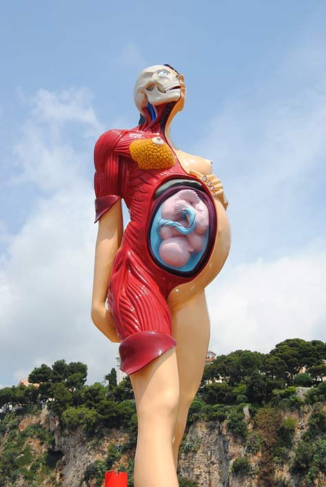 Damien-Hirst Oceanographic-Museum Monaco Statue