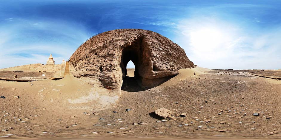 Ruins Desert Black-City Inner-Mongolia