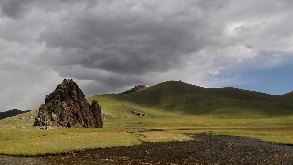 Wide Clouds Mongolia Landscape