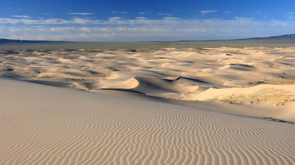 Structure Sand-Dune Desert Mongolia