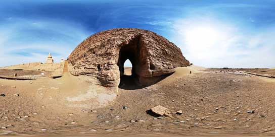 Inner-Mongolia Ruins Desert Black-City Picture