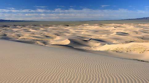 Mongolia Structure Sand-Dune Desert Picture