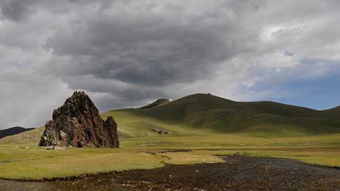 Landscape Wide Clouds Mongolia Picture