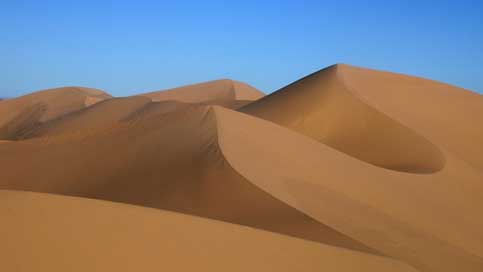Mongolia Gobi Desert-Landscape Sand-Dune Picture