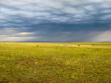 Mongolia Clouds Rain Steppe Picture