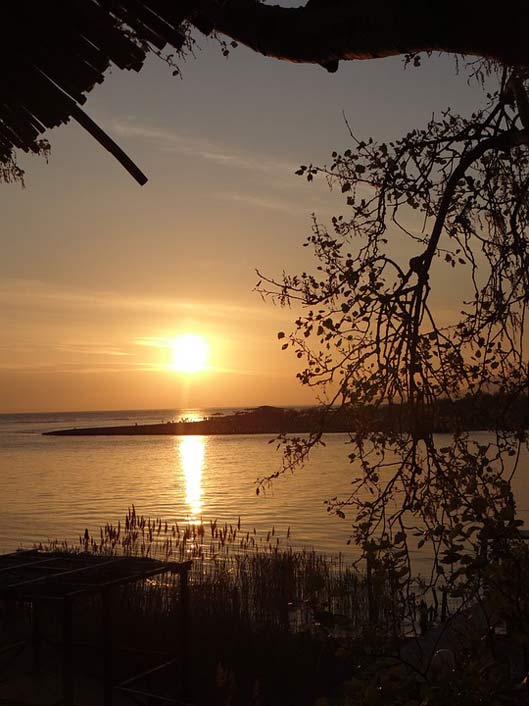 Border Albania Montenegro Sunset