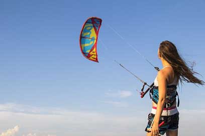 Montenegro Kitesurfer Kiteboarding Kitesurfing Picture