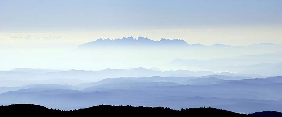 Nature Landscape Montserrat Mist