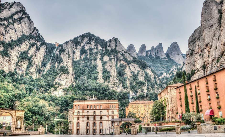Catalonia Spain Mountains Montserrat
