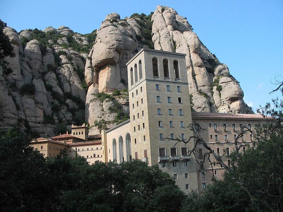 Mountains Monastery Spain Montserrat
