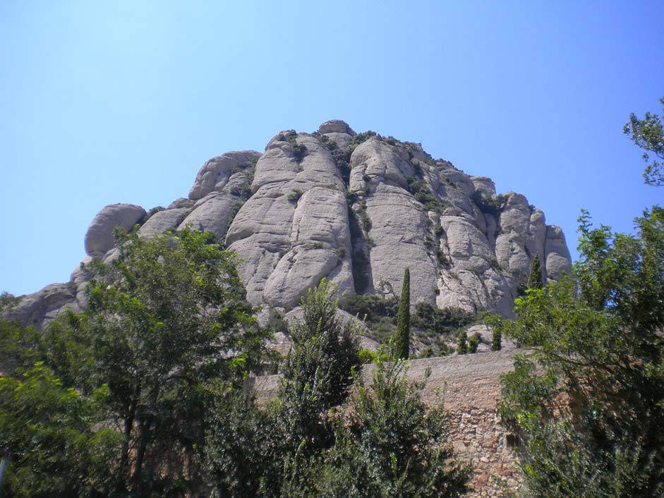 Landscape Mountain Spain Montserrat
