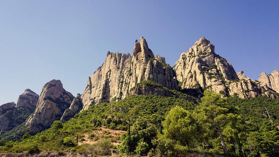 Stone Montserrat Rocks Mountains
