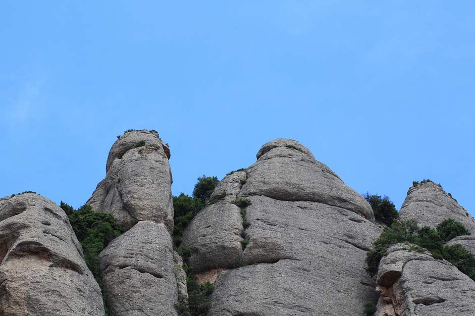 Cliff Mountains Montserrat Rock