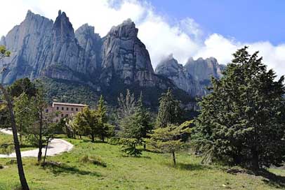 Montserrat Famous Santa-Ceclia Catalonia Picture