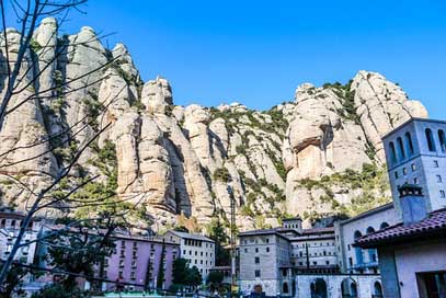 Monastery Rock Mountain Montserrat Picture