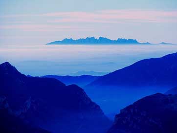 Montserrat Sky Clouds Mountains Picture