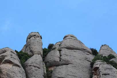 Rock Cliff Mountains Montserrat Picture