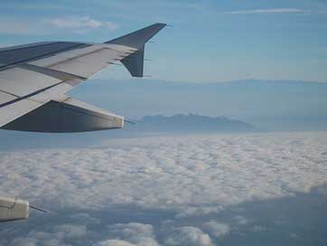 Montserrat-From-Plain  Sky Clouds Picture