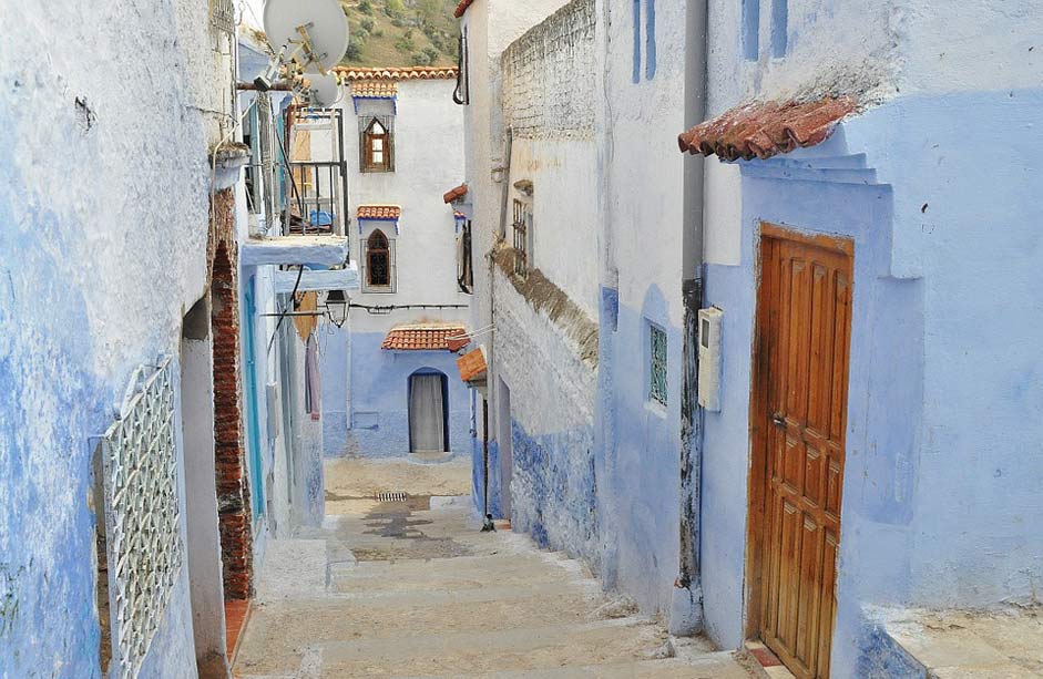 Blue Old Town Alley