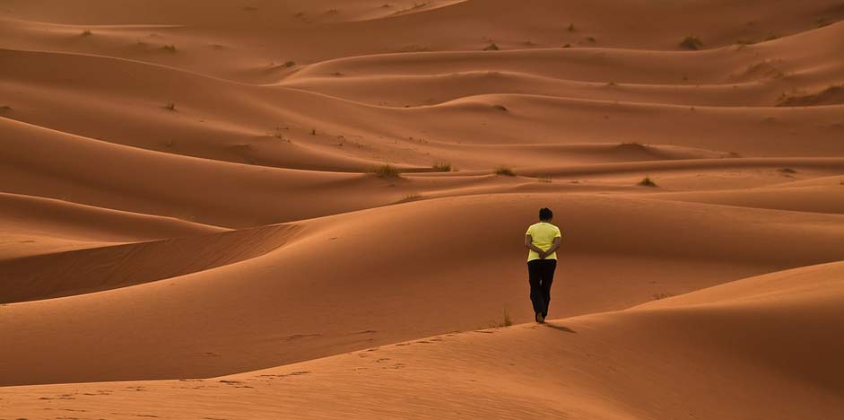 Red Sand Dunes Desert
