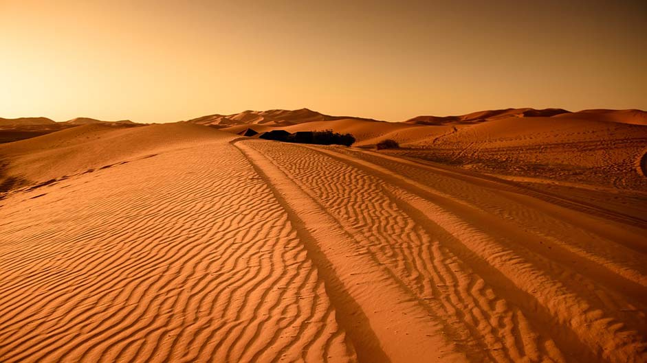 Dry Sand-Dune Morocco Desert