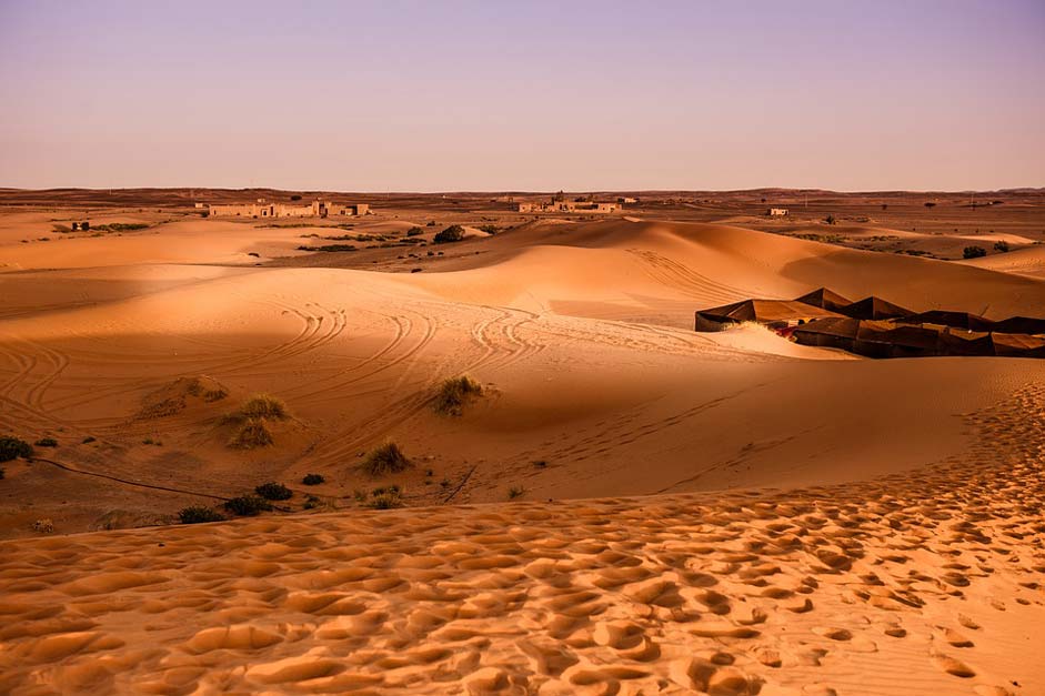 Dry Sand-Dune Morocco Desert