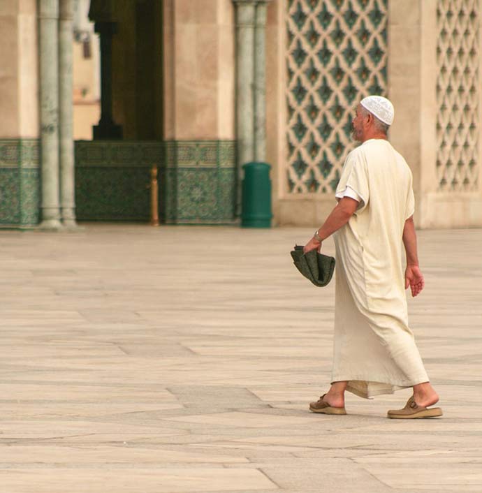 Man Mosque Casablanca Morocco