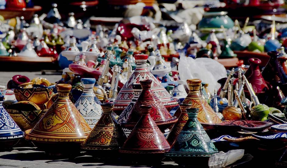Morocco Pottery Colorful Tajine