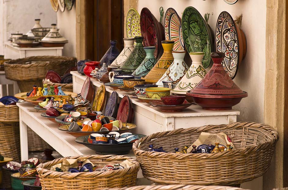 Morocco Colorful Pottery Tajine