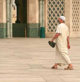 Morocco Man Mosque Casablanca Picture