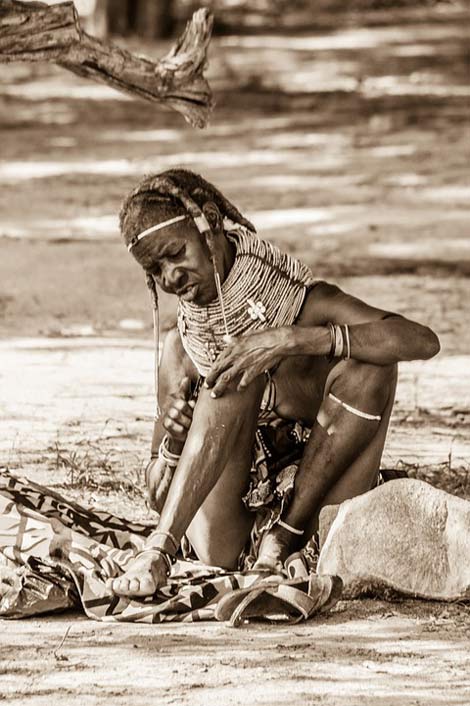 Woman African Mumuila Africa