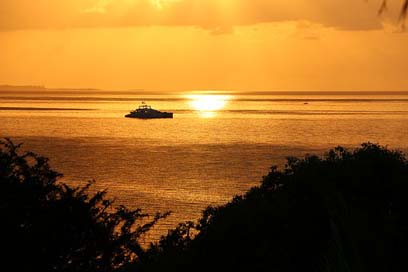 Mozambique-Sunrise  Mozambique-Sunset Golden-Sea Picture