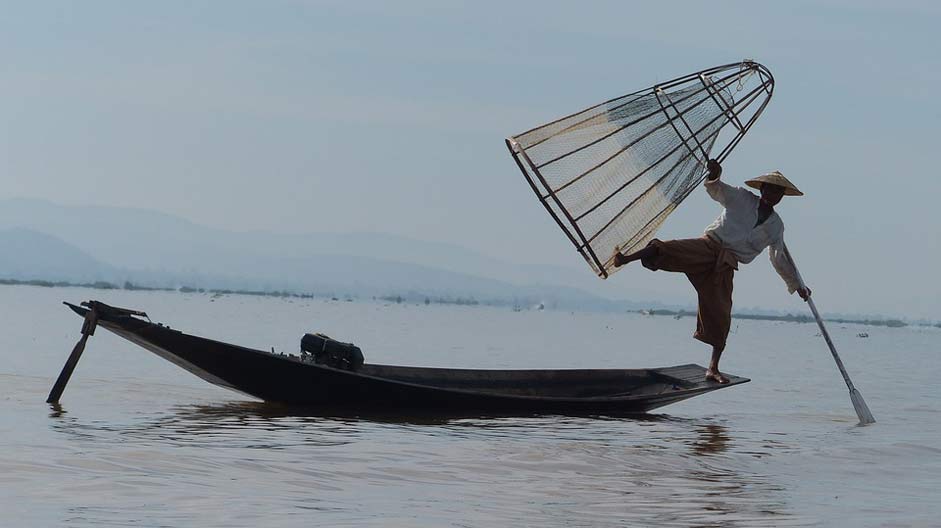 Myanmar Fisherman Lake-Inle Burma
