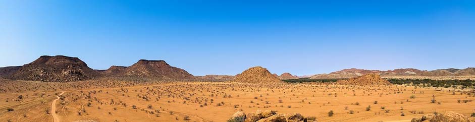 Dry Landscape Namibia Africa