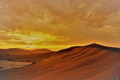 Sunrise Sand-Dune Sand Desert Picture