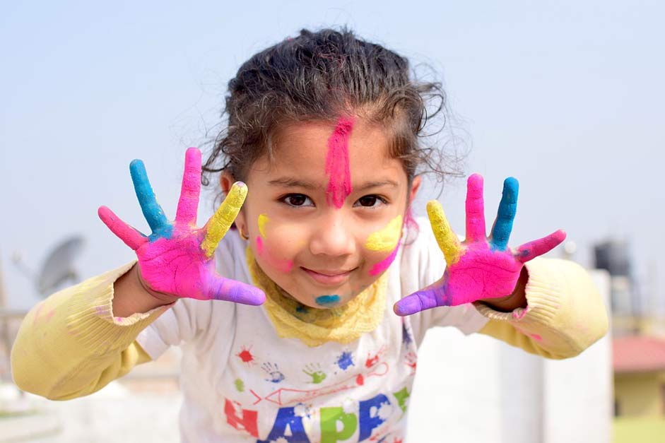 India Nepal Colors Child