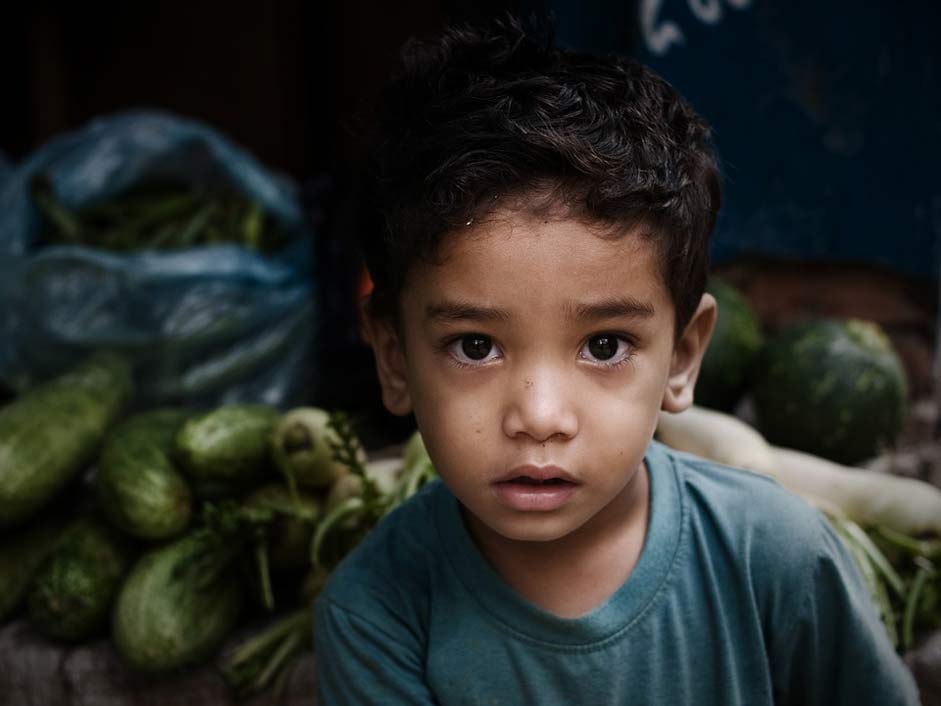  Nepal Vegetables Child