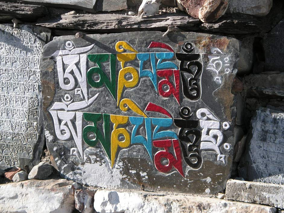 Himalayas Buddhist Nepal Mantra