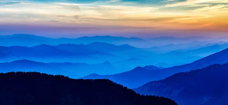 Haze Mountains Sunrise Nepal