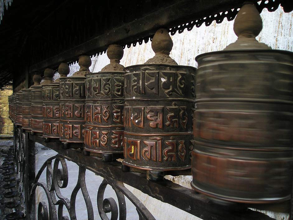 Prayers Nepal Buddhism Prayer-Wheels