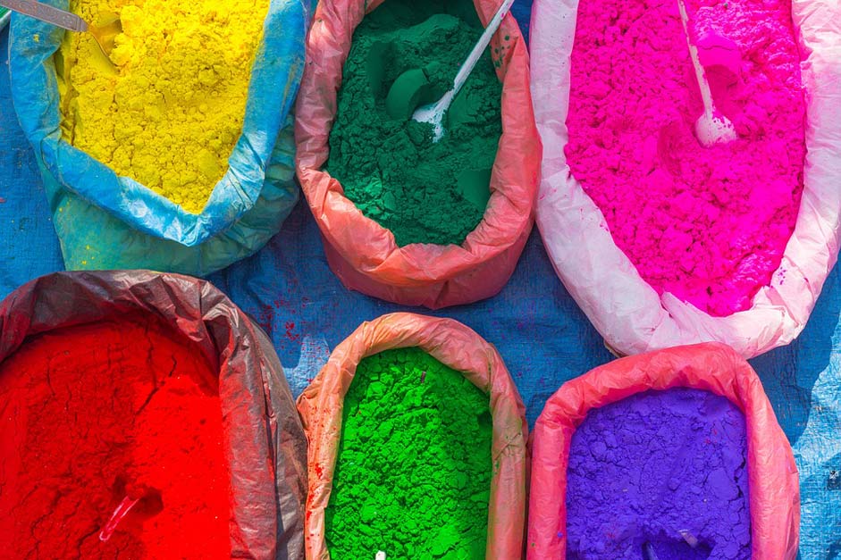 Powder Colors Colorful Street-Market