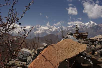 Buddhism Mountains Nepal Prayer Picture