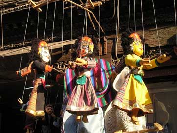 Nepal Colorful Figures Dolls Picture