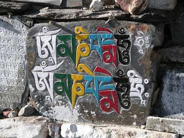 Mantra Himalayas Buddhist Nepal Picture