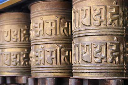 Prayer-Wheel Kathmandu Nepal Buddhism Picture