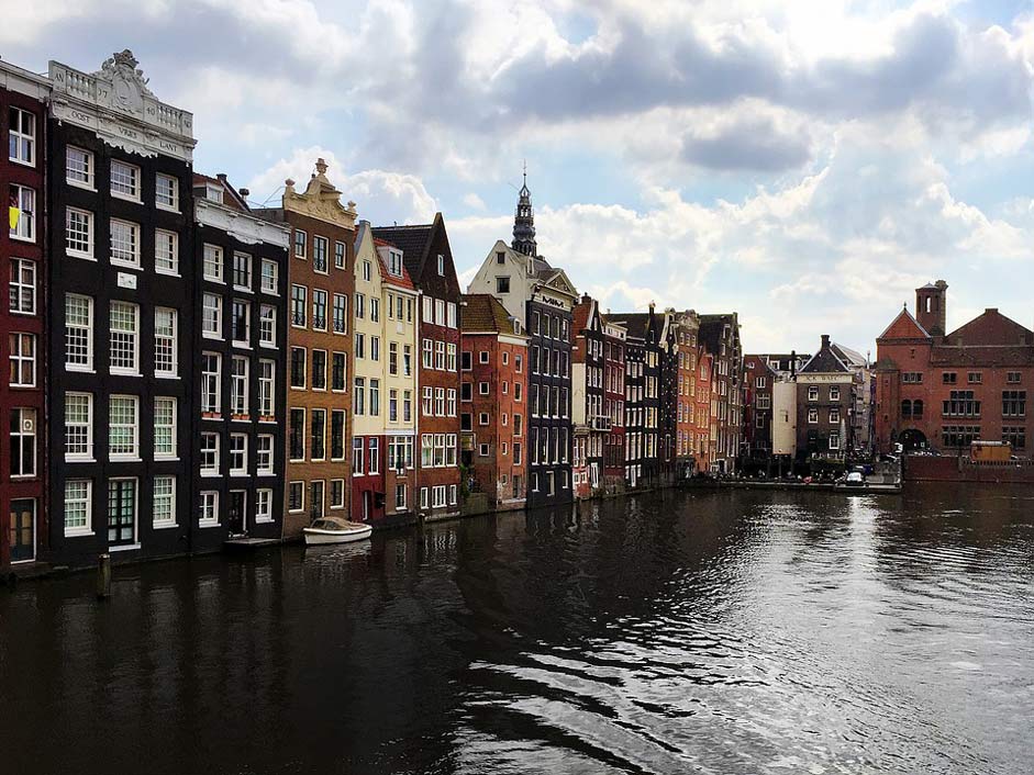 Houses Bank Water Amsterdam