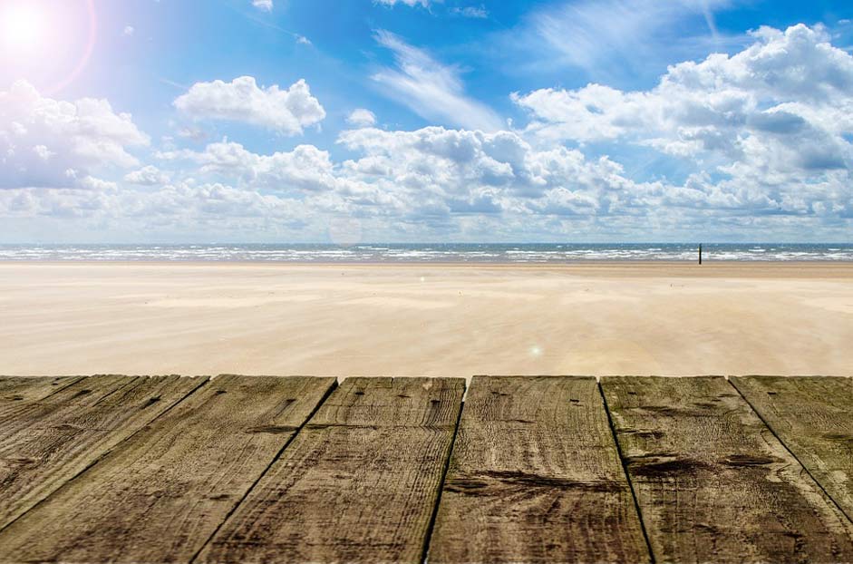 Background Sky Wood Beach