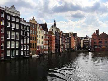 Amsterdam Houses Bank Water Picture